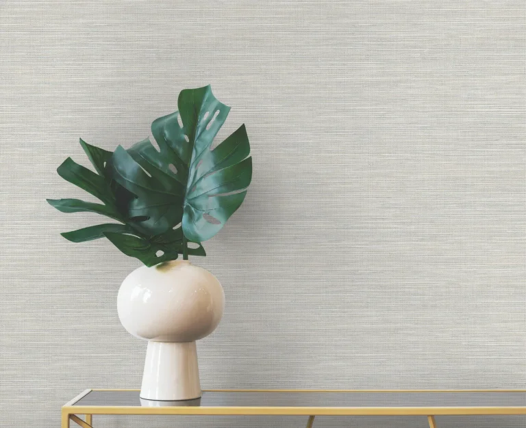 Winn Faux Grasscloth Wallpaper - Light Grey — Ảnh 3