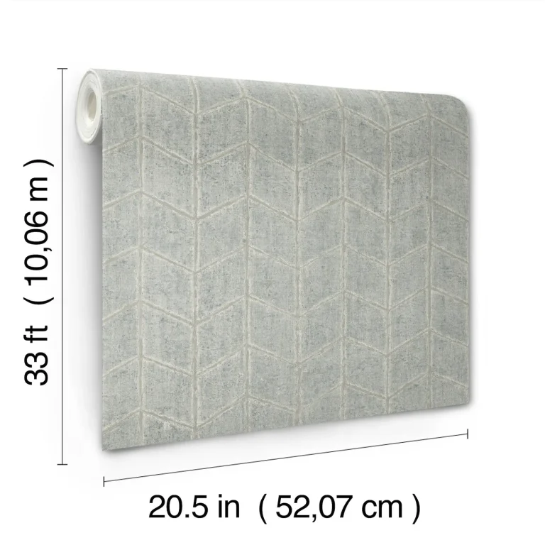 Flatiron Geometric Wallpaper - Grayed Sky — Ảnh 3