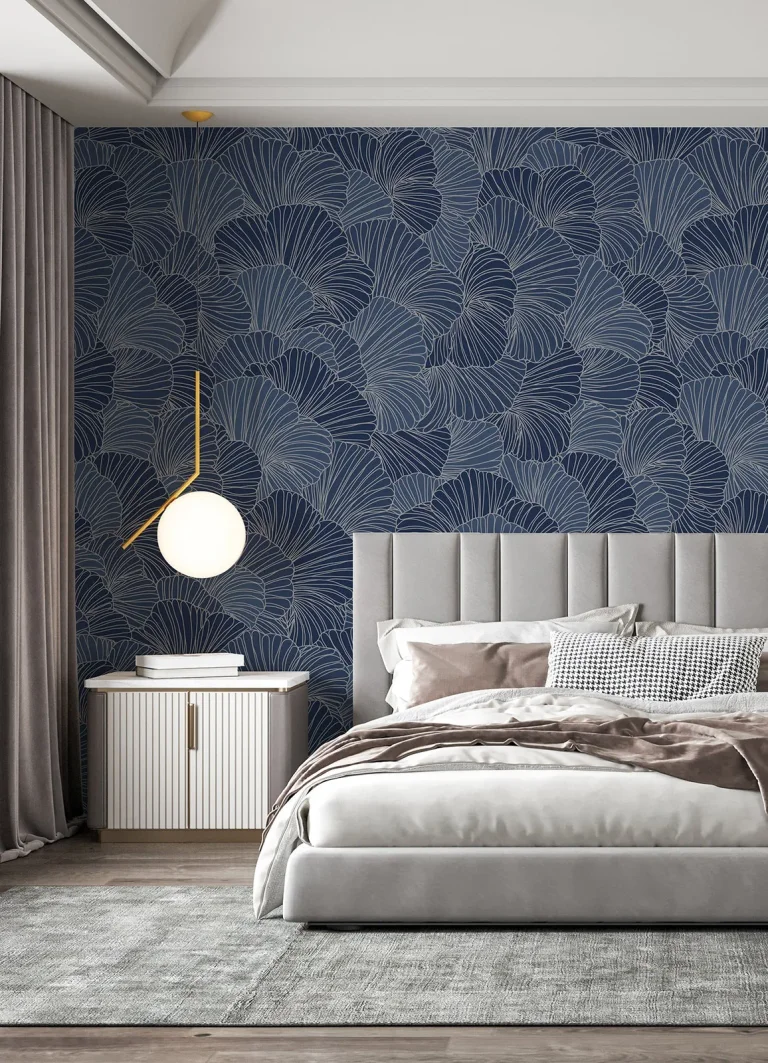 Petals Wall Mural - Royal Blue — Ảnh 5