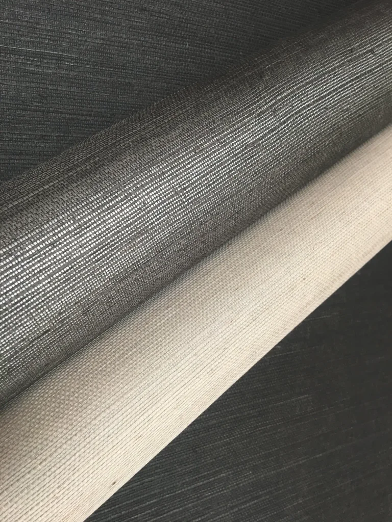 Sisal Grasscloth Wallpaper - Gray/Silver — Image 2