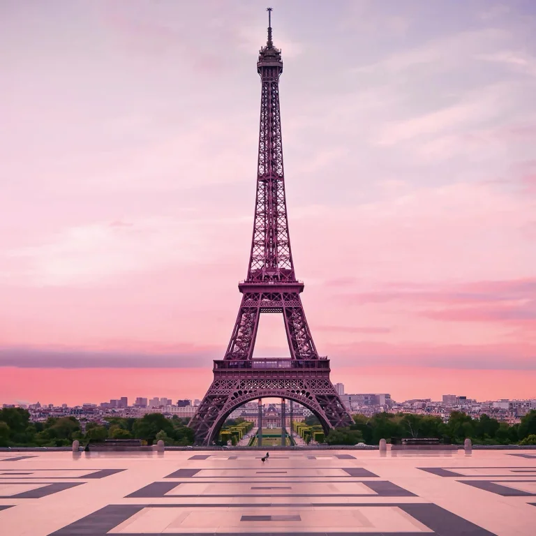 Eiffel Tower At Sunset - Wall Mural 5028 - 4 Panel - 192cm x 260cm — Ảnh 4