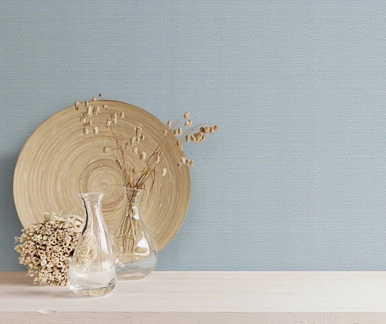 Bali Basketweave Wallpaper - Blue — Ảnh 4