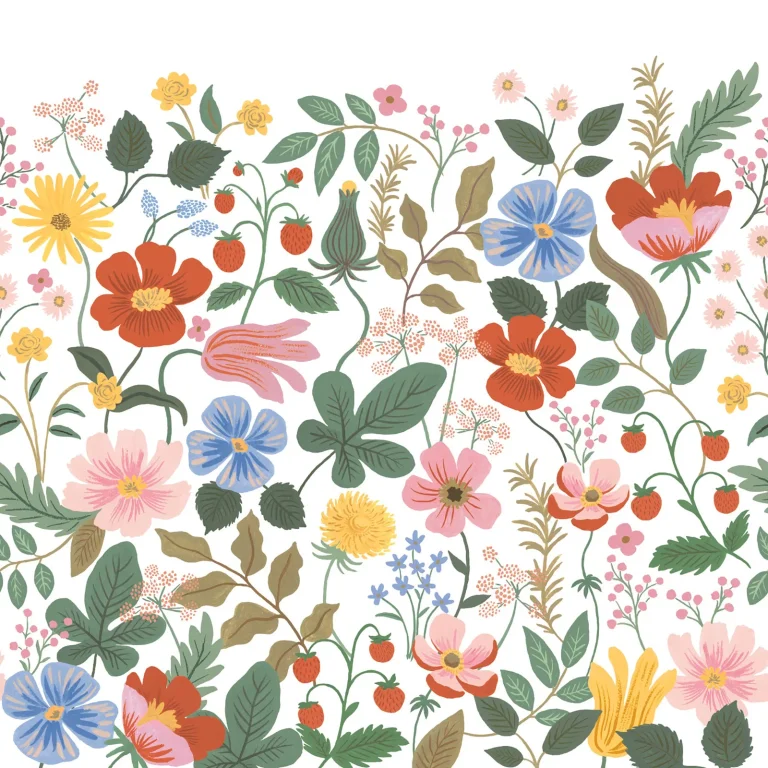 Rifle Paper Co. Strawberry Fields Peel and Stick Wall Mural - Garden Multi — Ảnh 2