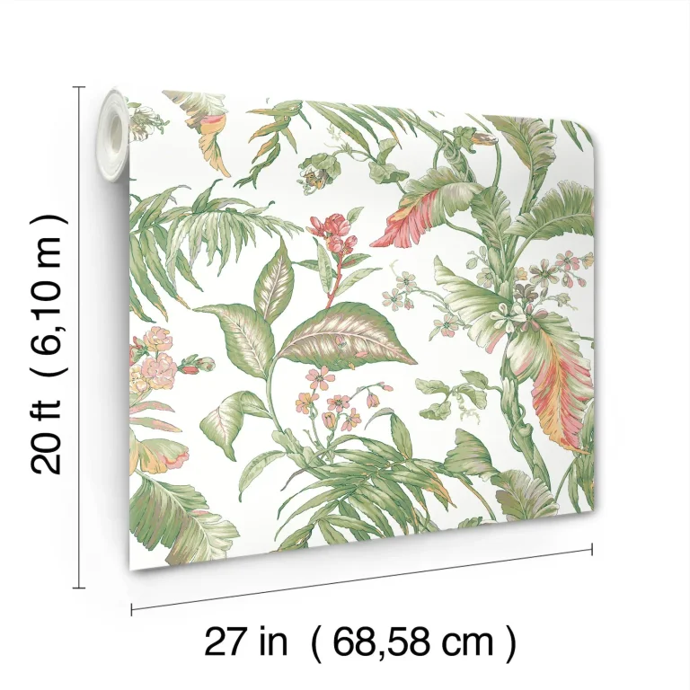 Fiji Garden Peel and Stick Wallpaper - Pink — Ảnh 5