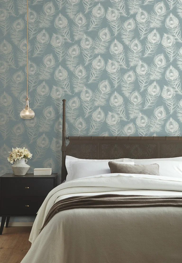 Candice Olson Regal Peacock Wallpaper - Dark Teal — Ảnh 6