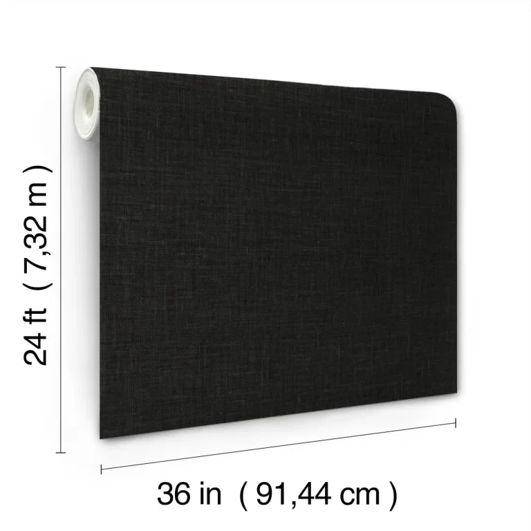 Ronald Redding Jute Weave Wallpaper - Black — Ảnh 5