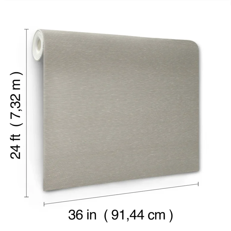 Ronald Redding Linen Sunrise Wallpaper - Grey — Ảnh 5