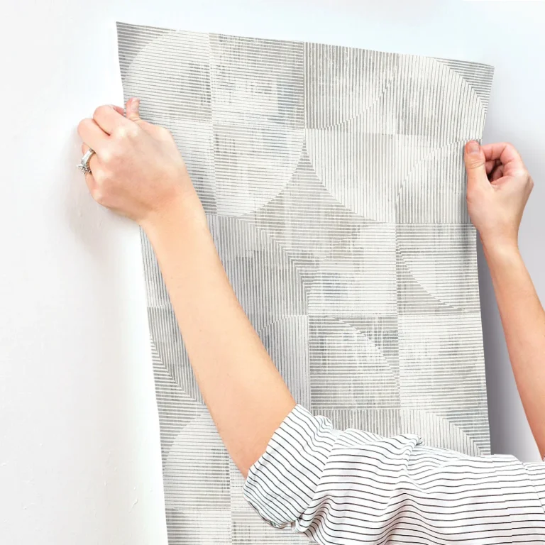 Woodbine Abstract Geometric Wallpaper - Neutral — Ảnh 3