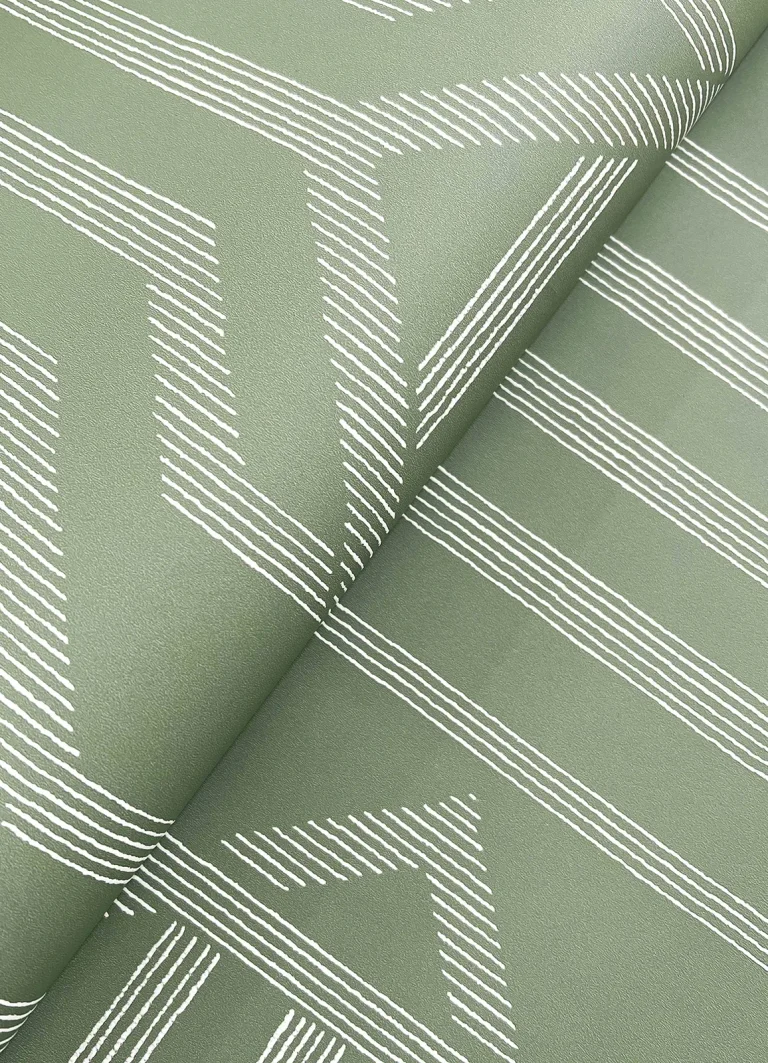 Essex Geometric Wallpaper - Green — Ảnh 4
