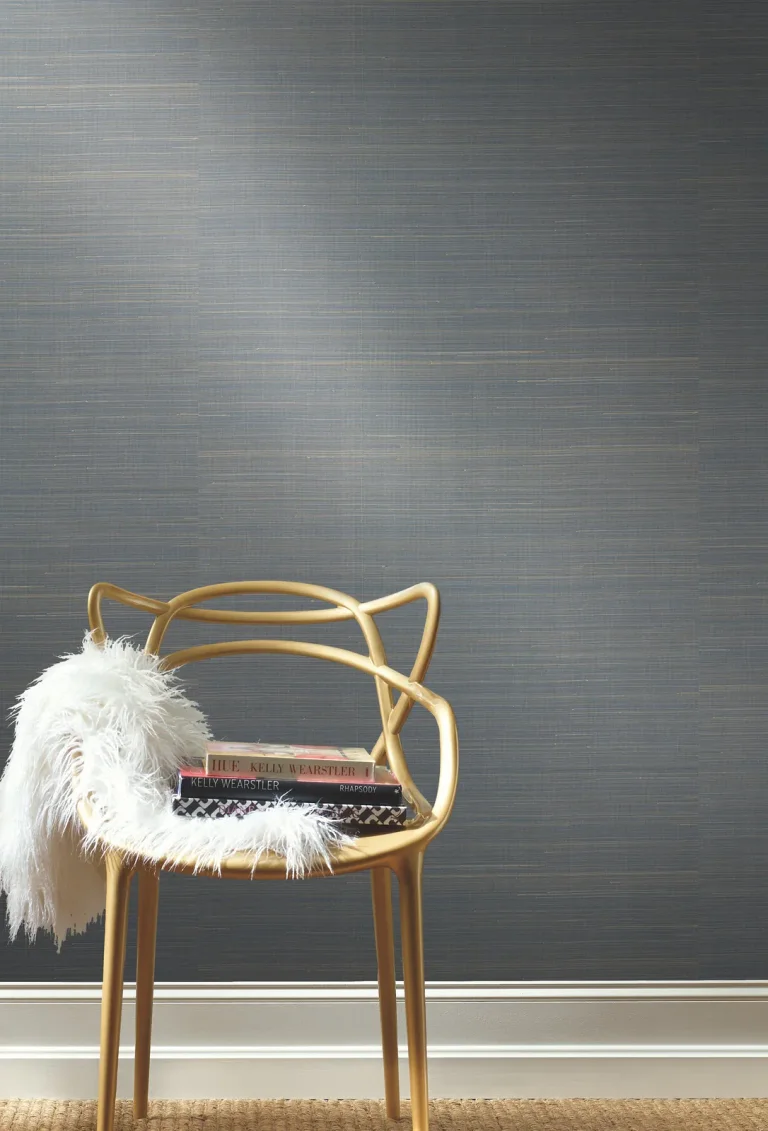 Abaca Weave Wallpaper - Blue — Ảnh 2