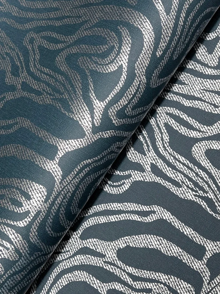 Massar Modern Marbled Wallpaper - Teal — Image 4