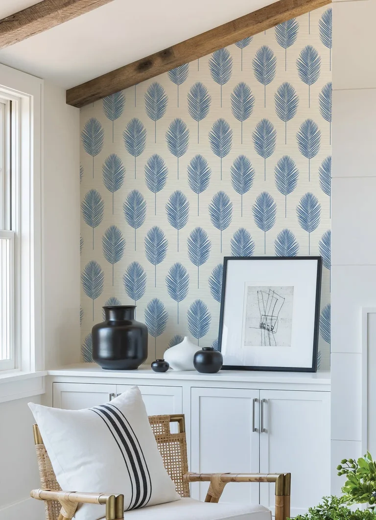 Bali Fern Wallpaper - Blue — Ảnh 3
