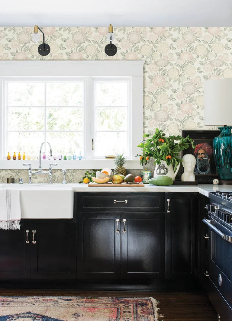 Chesapeake Zalipie Floral Trail Wallpaper - Blush — Ảnh 5