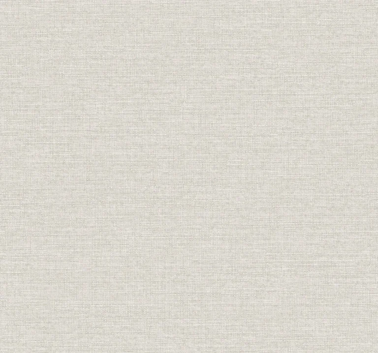 Terrene Faux Linen Wallpaper - Light Grey — Ảnh 4