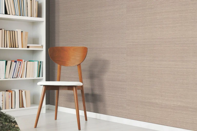 Plain Sisal Grasscloth Wallpaper - Pale Gray — Ảnh 2