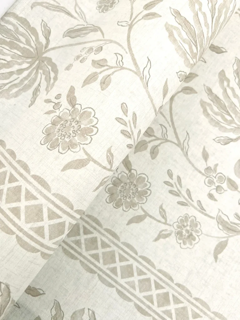 Edgemoor Jacobean Stripe Wallpaper - Taupe — Image 5