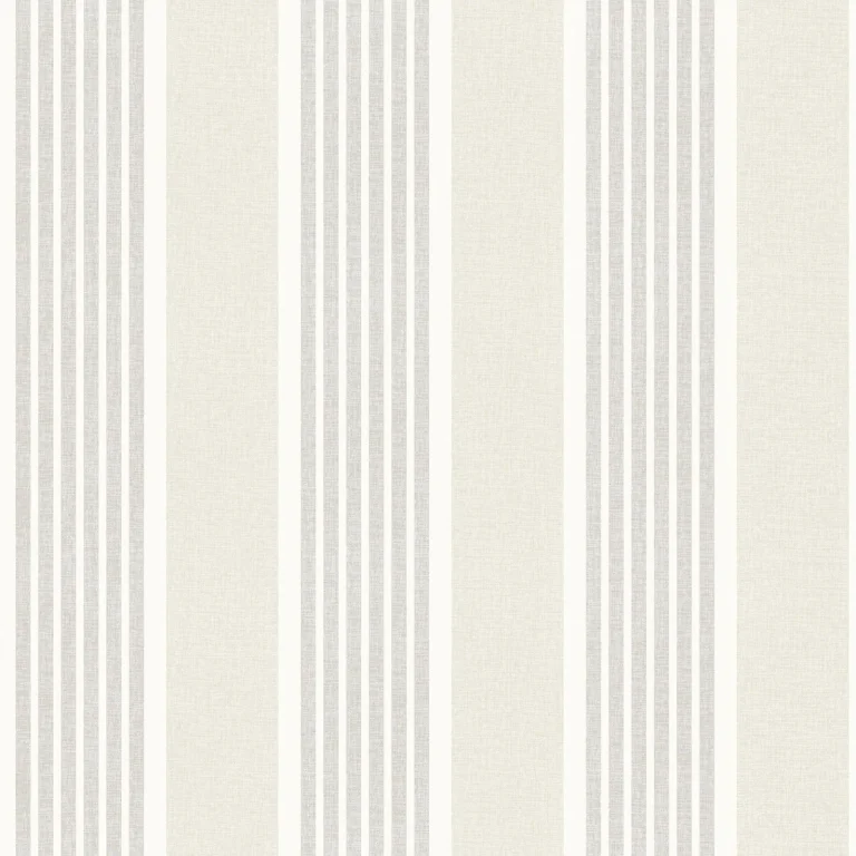 Chesapeake Bingley Embellished Stripe Wallpaper - Light Grey — Ảnh 5