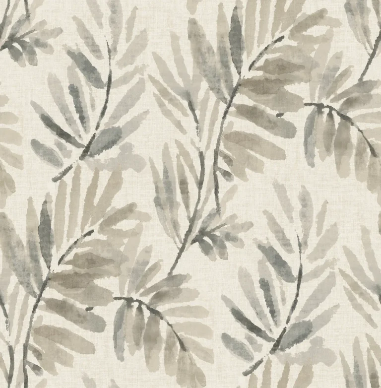 Serenade Ferns Wallpaper - Grey — Ảnh 5