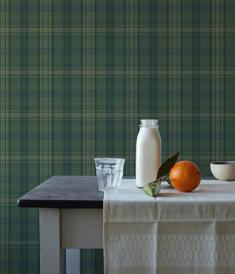 Chesapeake Austin Plaid Wallpaper - Green — Ảnh 3