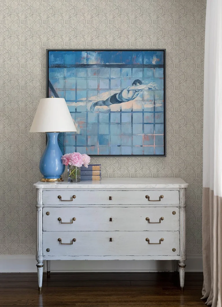 Chesapeake Sandee Medallion Wallpaper - Grey — Ảnh 5