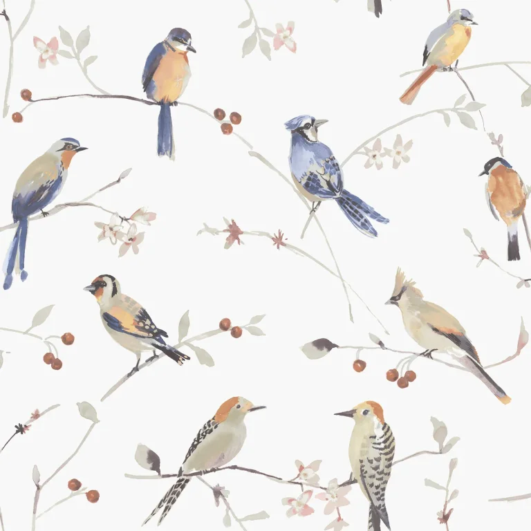 Chesapeake Birdsong Trail Wallpaper - Orange — Ảnh 3