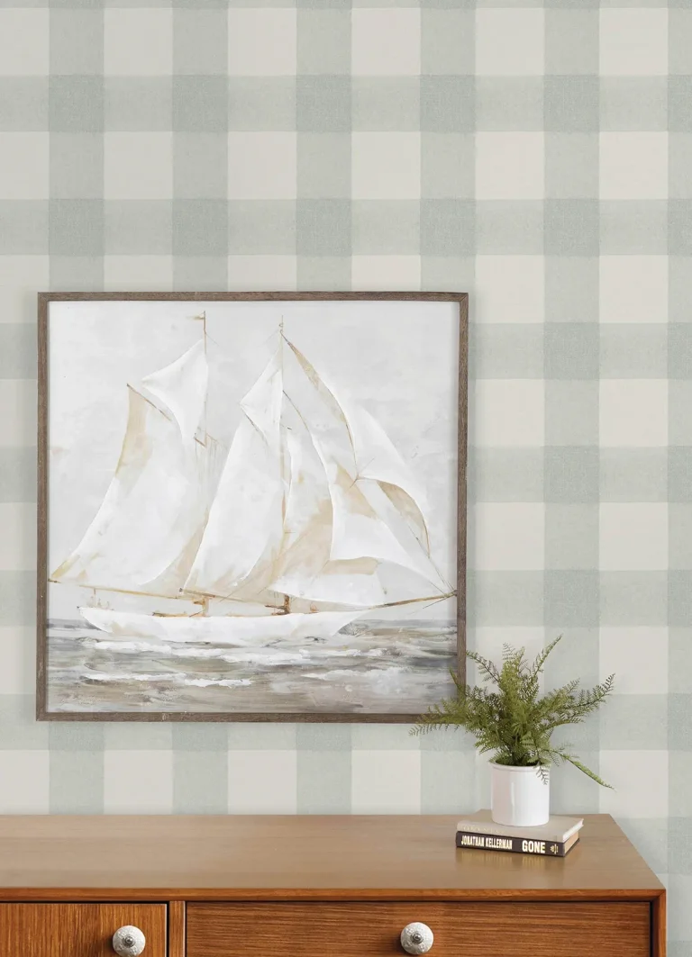Chesapeake Thorpe Wallpaper - Aqua — Image 4