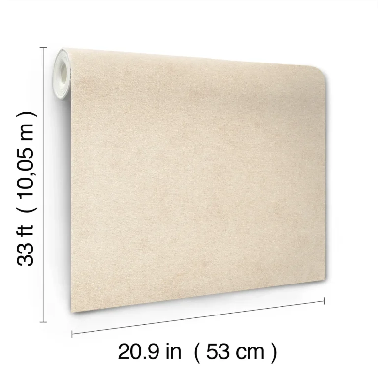 Cullen Faux Linen Wallpaper - Mauve — Image 3