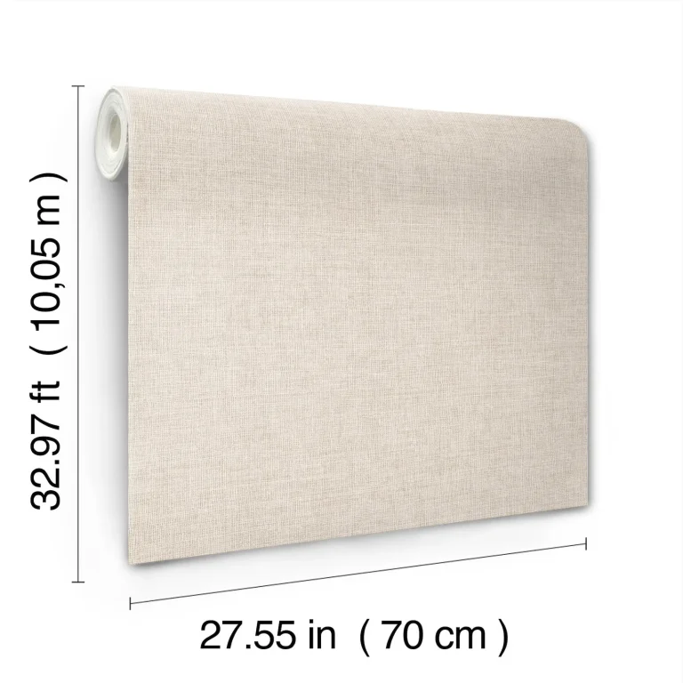 Alba Open Weave Wallpaper - Beige — Image 4