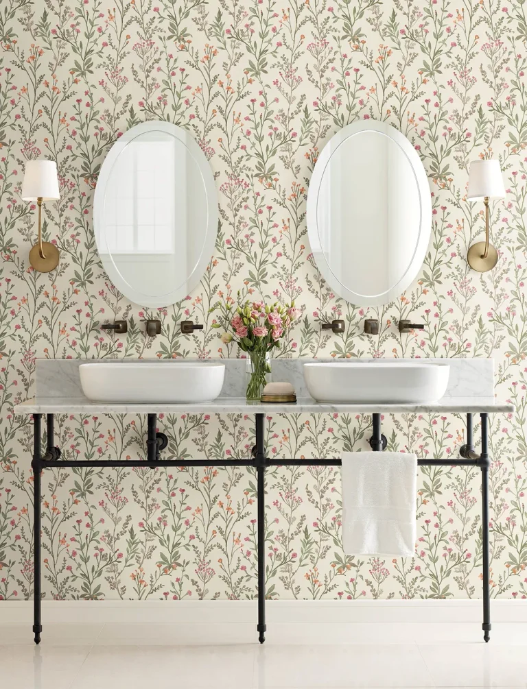 Chesapeake Laverne Wildflowers Wallpaper - Green — Ảnh 3