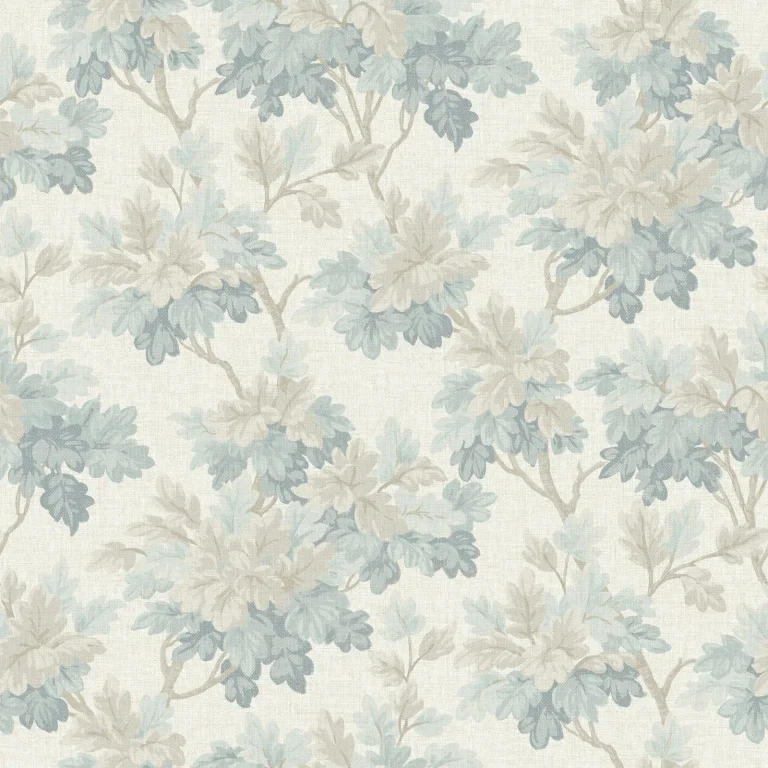 Oakcliff Leaf Trail Wallpaper - Blue — Ảnh 4