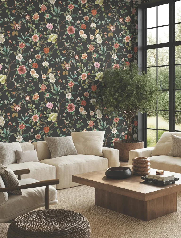 Ronald Redding Kimora's Garden Wallpaper - Black — Ảnh 3