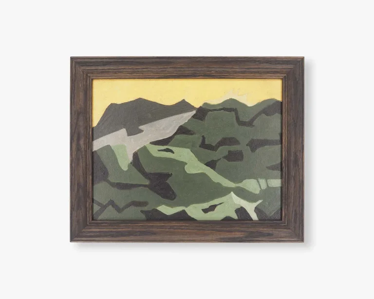 Ochre Sky Artwork - Welsh Landscape