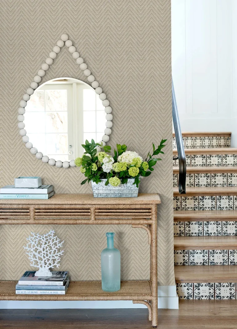 Glynn Chevron Wallpaper - Wheat — Ảnh 3
