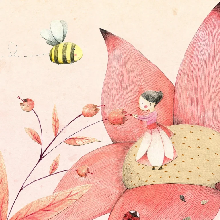 Thumbelina - Wall Mural 5427 - 4 Panel - 192cm x 260cm — Ảnh 4
