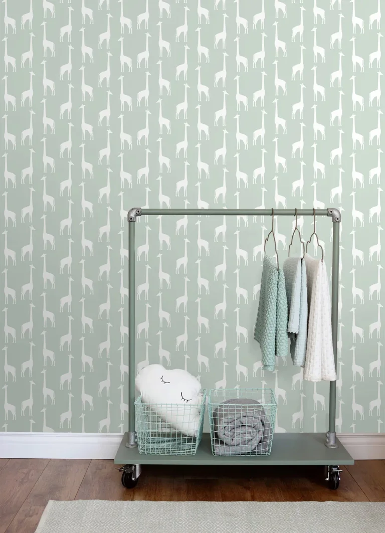 Chesapeake Vivi Giraffe Wallpaper - Sage — Image 3