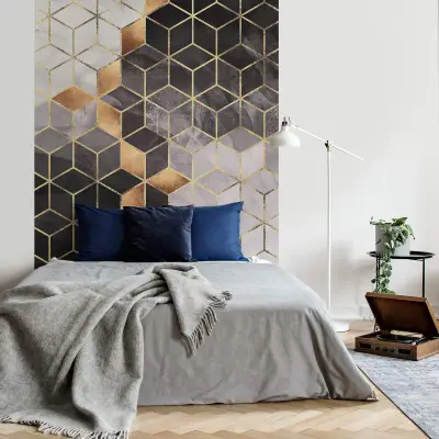 Smoky Cubes - Wall Mural 5537 - 4 Panel - 192cm x 260cm