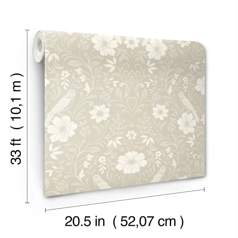 Magnolia Home Colette Wallpaper - Linen — Ảnh 3