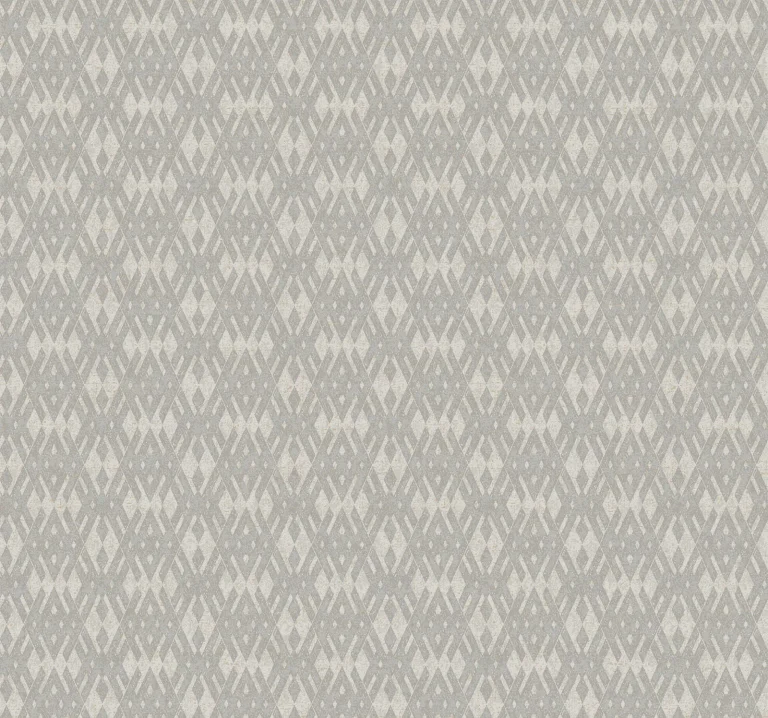 Ronald Redding Radcliffe Diamond Motif Wallpaper - Grey — Ảnh 5