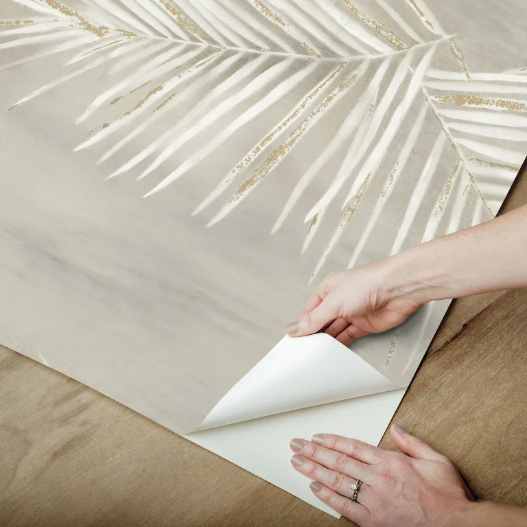 Endless Summer Peel and Stick Wallpaper - Taupe/Gold — Ảnh 2