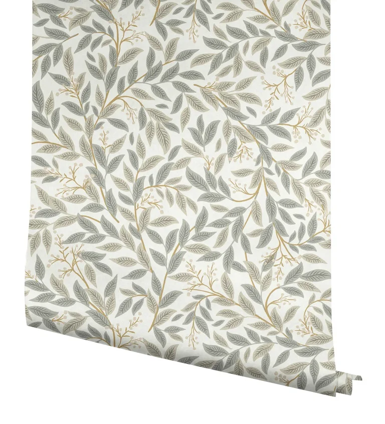 Rifle Paper Co. Willowberry Wallpaper - Linen & White — Ảnh 6