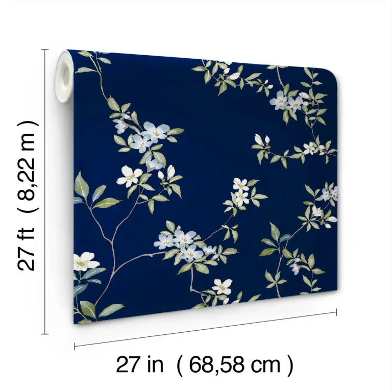 Ronald Redding April Blossom Wallpaper - Navy — Ảnh 5
