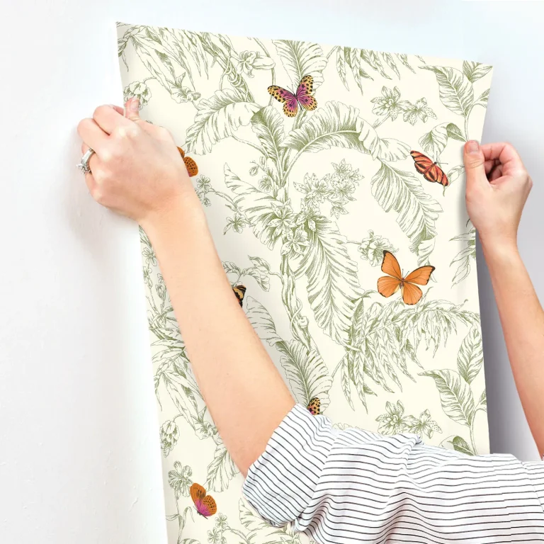 Papillon Wallpaper - Green — Image 8