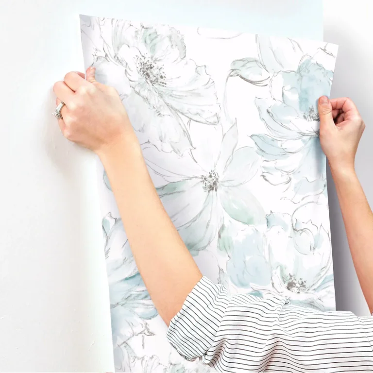 Floral Dreams Wallpaper - Teal/Mineral Green — Ảnh 2