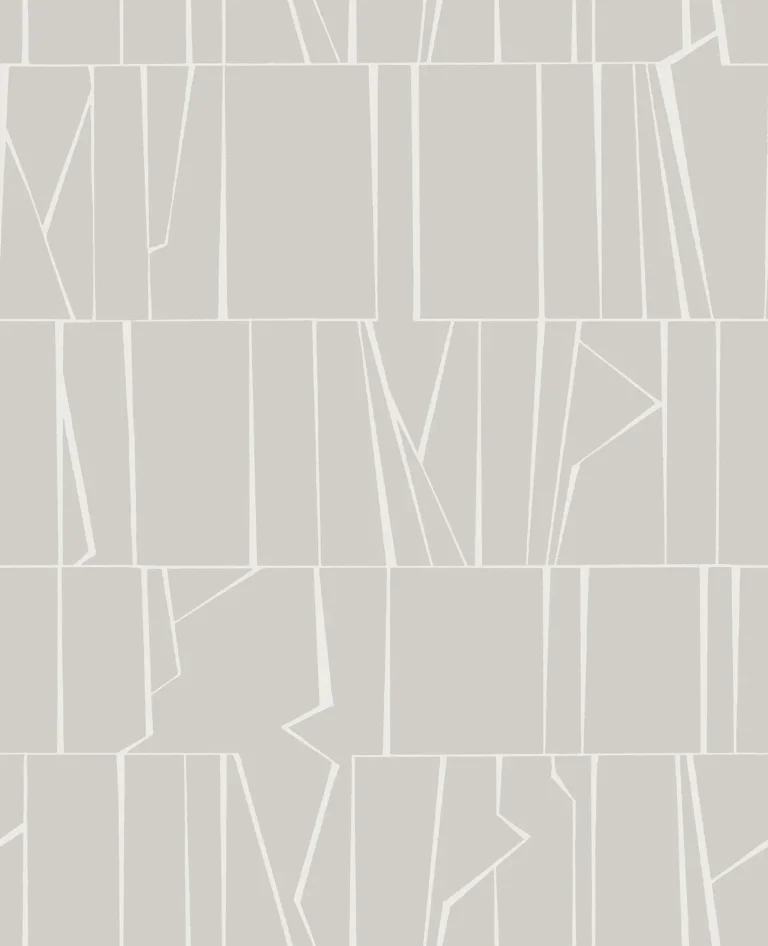 Huntington Geometric Stripe Wallpaper - Silver — Ảnh 4