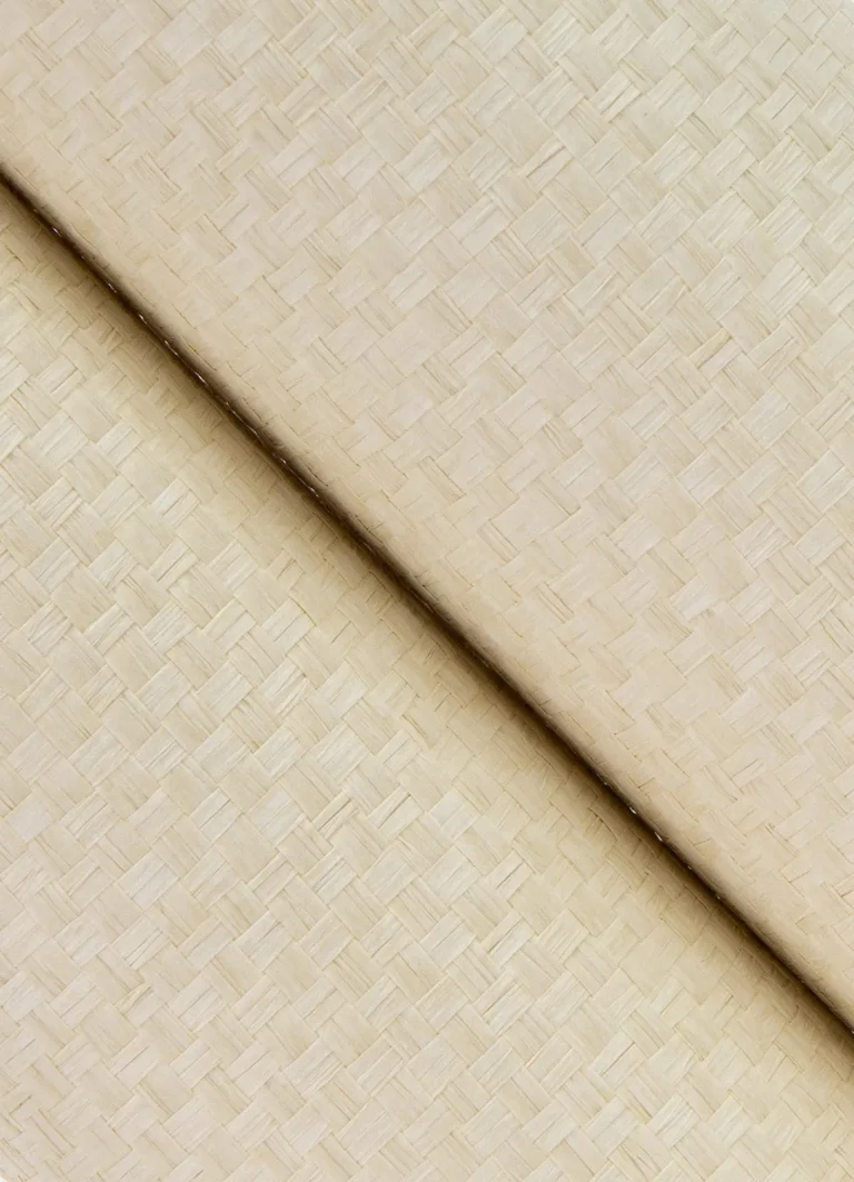 Peizhi Basketweave Wallpaper - Ivory