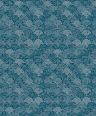 Mermaid Scales Wallpaper - Blue