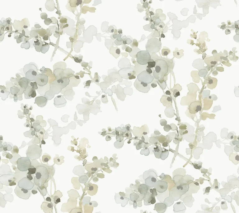 Candice Olson Blossom Fling Peel and Stick Wallpaper - Mineral Green — Ảnh 5