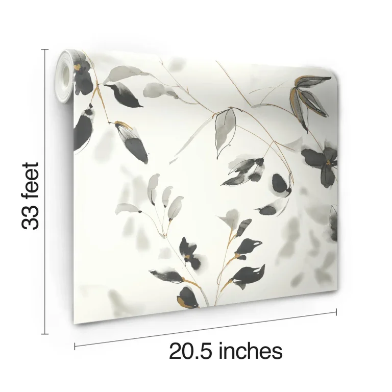 Linden Flower Wallpaper - Black — Ảnh 6