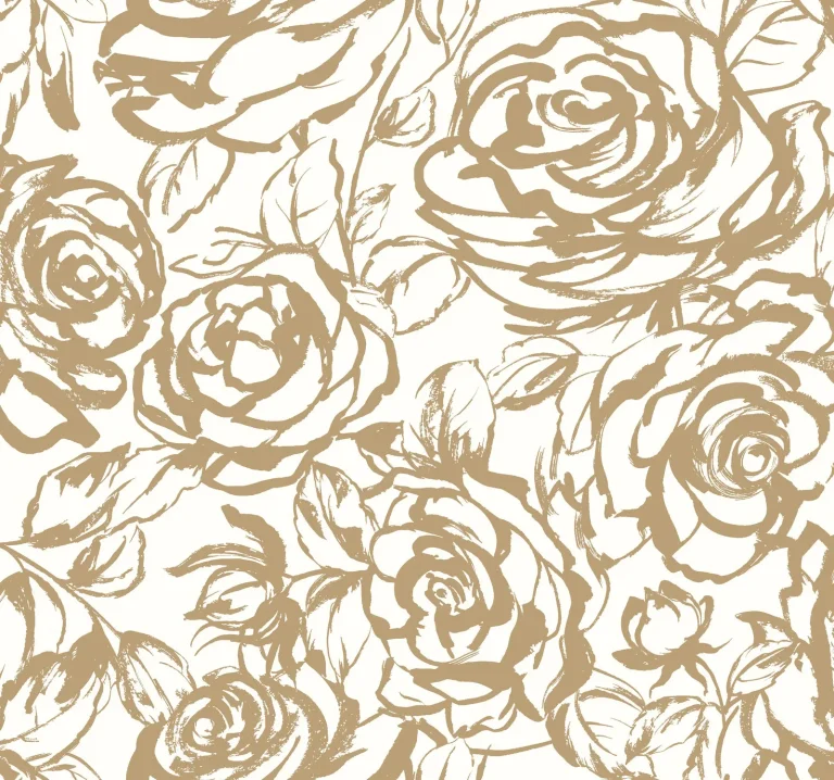 Nelda Rose Wallpaper - Gold — Ảnh 3