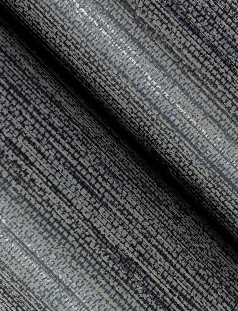 Sheehan Faux Grasscloth Wallpaper - Black — Ảnh 3